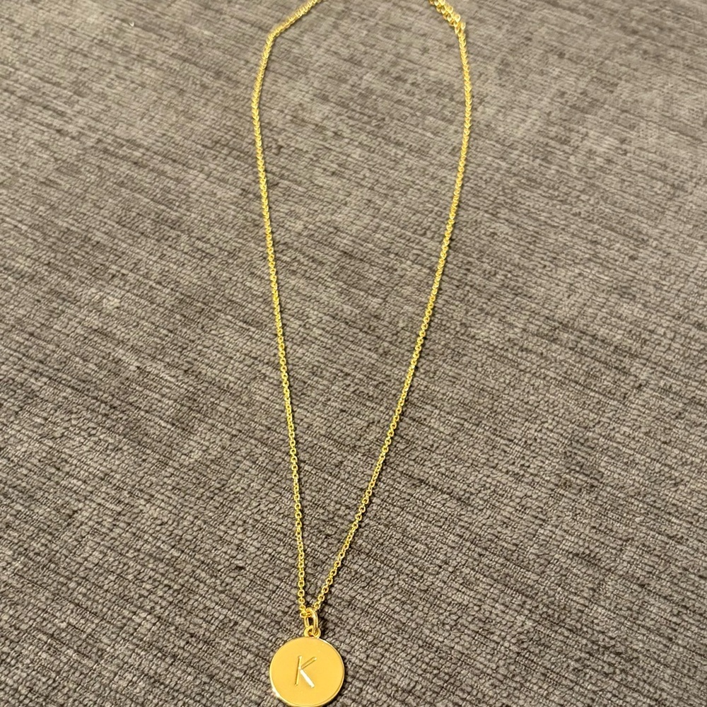 Kate Spade “K” One in a Million Initial Pendant Necklace, 16.5"